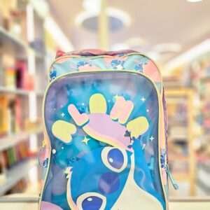 Mochila com Rodinha Grande Lilo & Stitch Azul Céu Puket