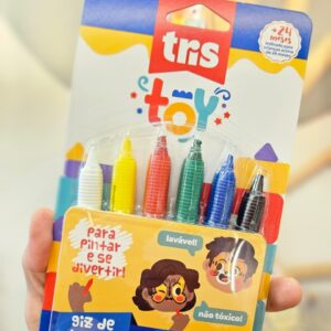 Giz de Rosto Pintural Facial Toy com 6 Cores Tris