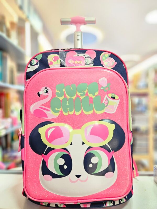 Mochila com Rodinha Panda Miami Azul Marinho Puket