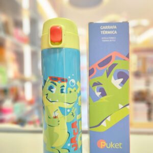 Garrafa Térmica Jacaré Relax Azul 420 ml Puket