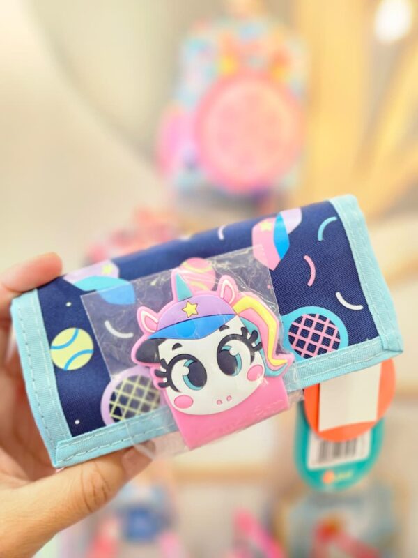 Carteira com Alça Unicórnio Tênis Azul Marinho Puket