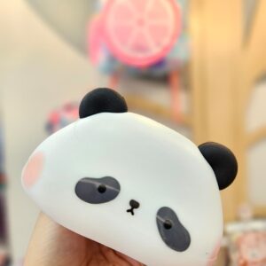 Luminária de Mesa de Silicone Formato de Panda Com Timer de Sono