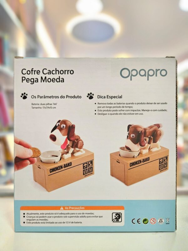 Cofre Eletrônico Pega Moeda Cachorro - Imagem 2