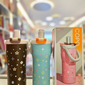 Copo Térmico com Tampa Canudo e Alça 800ml Lucky Case