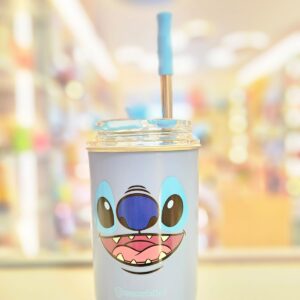 Copo Térmico Neo com Canudo Stitch Disney 300ml Zonacriativa