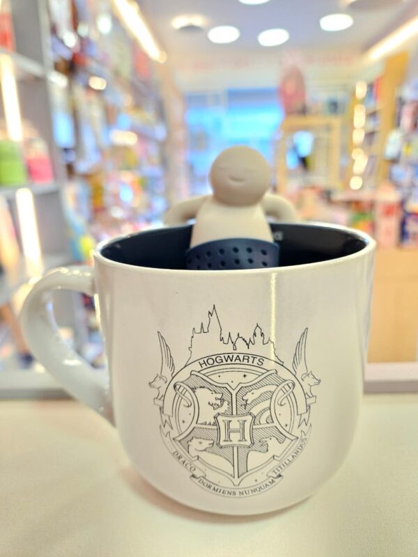 Caneca de Cerâmica com Infusor para Chá Hogwarts Harry Potter 350ml Zonacriativa