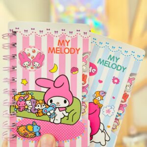 Caderneta de Anotação 14x10 cm com Divisórias My Melody Sanrio
