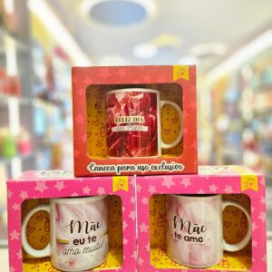 Caneca de Cerâmica 320ml Dia Personalizada Dia das Mães