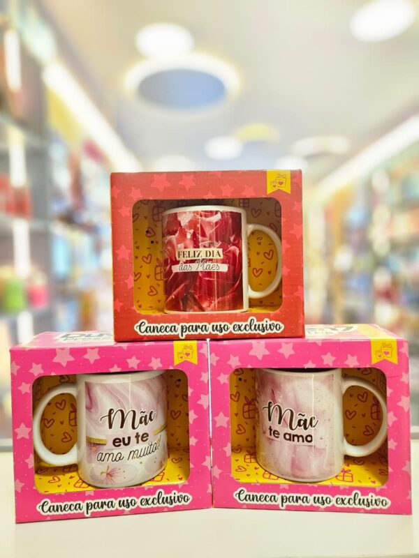Caneca de Cerâmica 320ml Dia Personalizada Dia das Mães