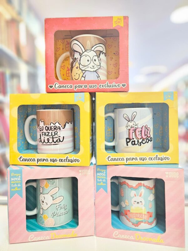 Caneca de Cerâmica Personalizada Páscoa
