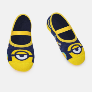 Meia Sapatilha Antiderrapante Minions Puket Tamanho: 28 a 33