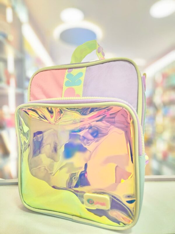 Lancheira Térmica com Bolso Frontal Color Block Rosa Puket