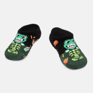 Meia Sapatilha Antiderrapante Dino Food Puket Tamanho: 28 a 33