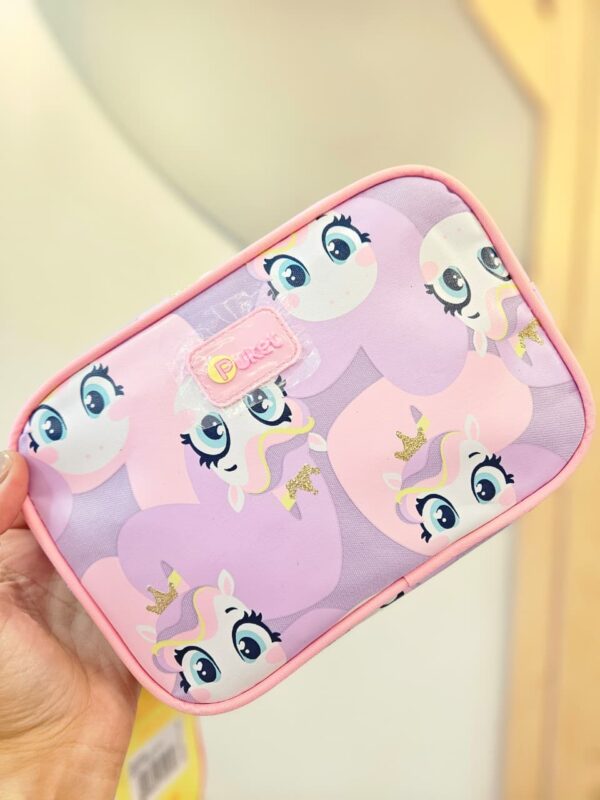 Necessaire Média Unicórnio Diamante Lavanda Puket