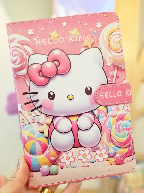 Caderno de Anotação Pequeno com Fecho Sanrio Hello Kitty