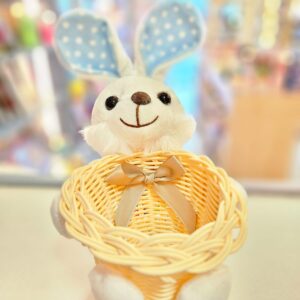 Coelho Pelúcia com Cestinha 25cm Fizzy