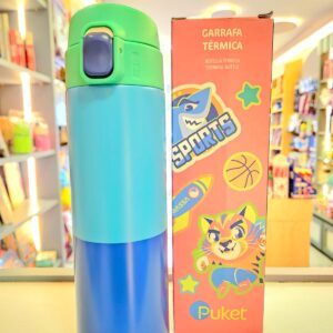 Garrafa Térmica Color Block Azul Puket