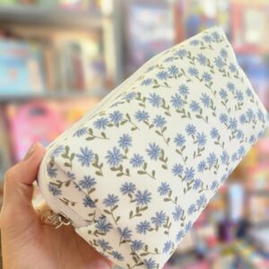 Necessaire Feminina Elegante Estampa Floral 18x10x7 Lis