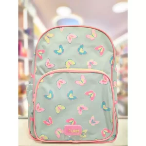 Mochila de Costas Grande Gata Picnic Borboletas Verde Água Puket