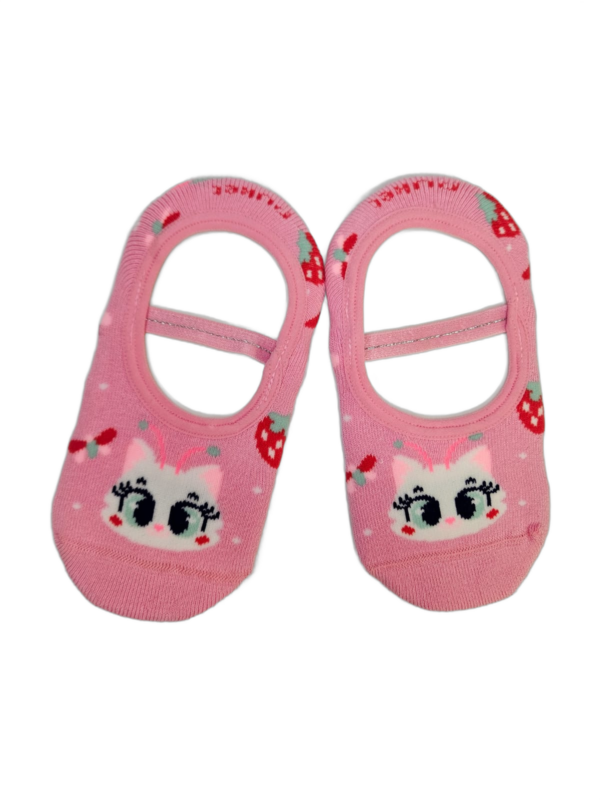 Meia Sapatilha Antiderrapante Gata Romantica Puket Tamanho: 23 a 27