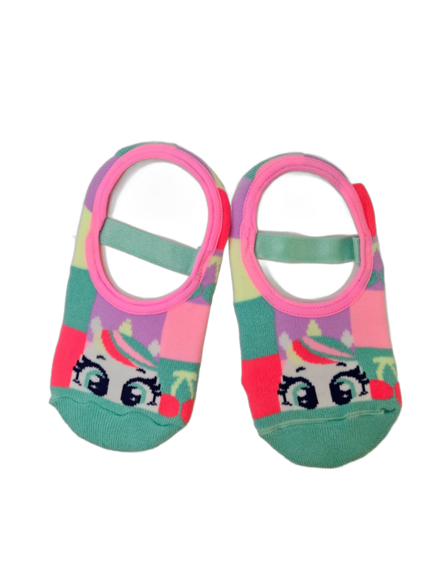 Meia Sapatilha Antiderrapante Unicórnio Cherry Puket Tamanho: 23 a 27