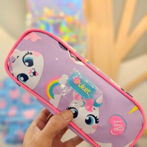 Estojo Escolar Duplo Multibichos Best Friend Lavanda Puket