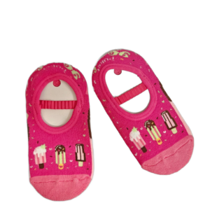 Meia Sapatilha Antiderrapante Sorvetes Puket Tamanho: 23 a 27