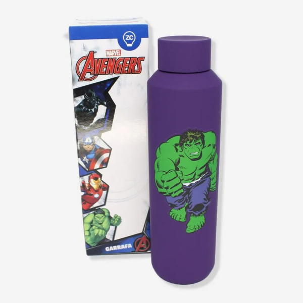 Garrafa Térmica Acqua Hulk Marvel 600ml Zonacriatva - Imagem 2