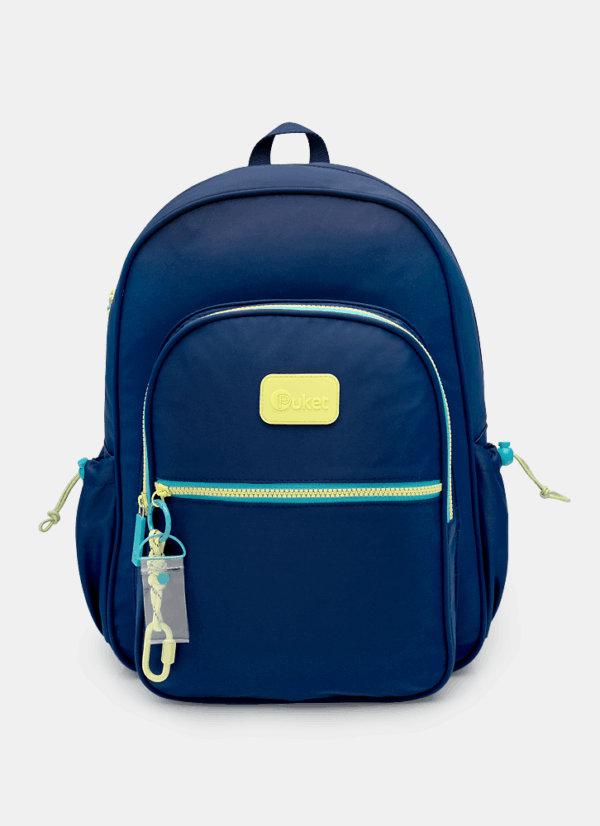 Mochila de Costas Grande Azul Marinho Menino Puket - Imagem 2