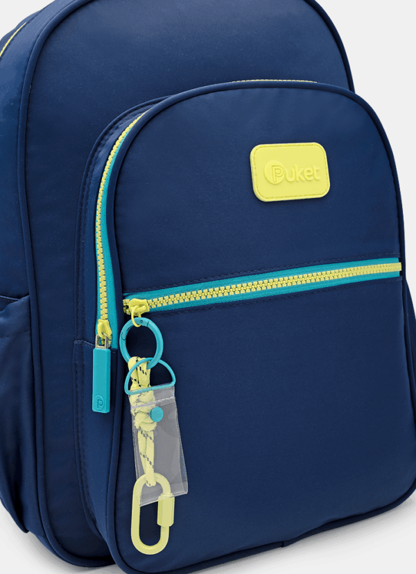 Mochila de Costas Grande Azul Marinho Menino Puket - Imagem 3