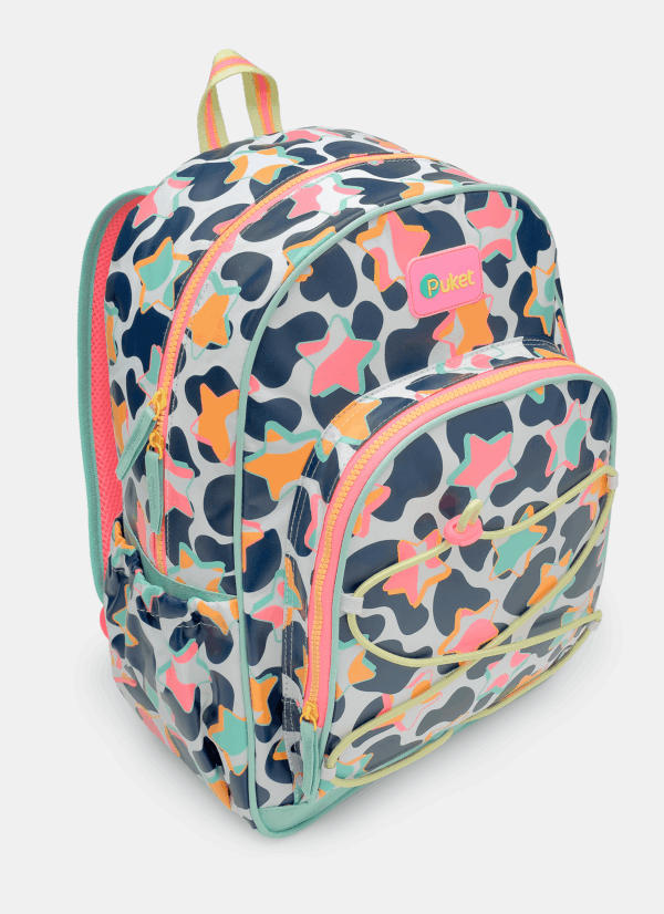 Mochila de Costas Grande Vaca Moosic Fun de Leve Branco Puket - Imagem 3