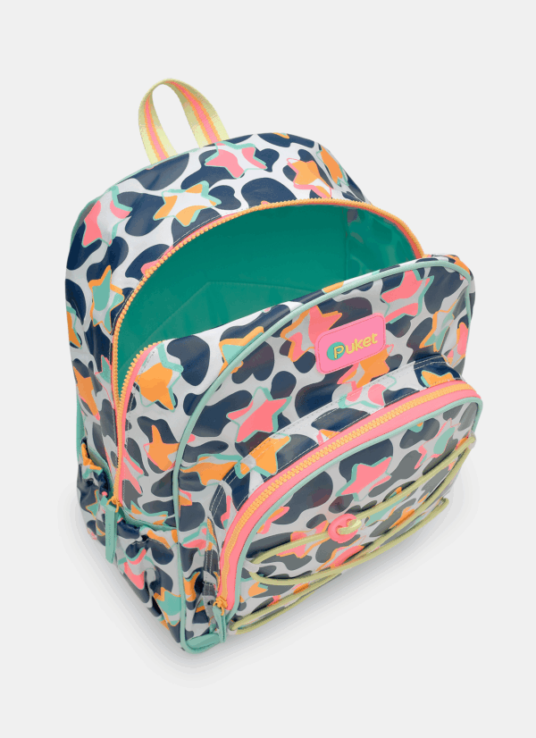 Mochila de Costas Grande Vaca Moosic Fun de Leve Branco Puket - Imagem 7