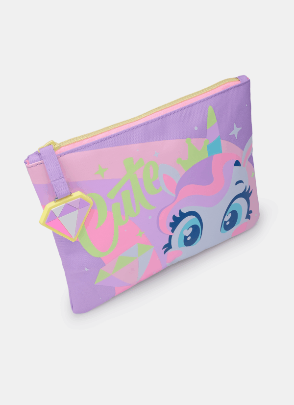 Necessaire Pequena Unicórnio Diamante Lavanda Puket - Imagem 3