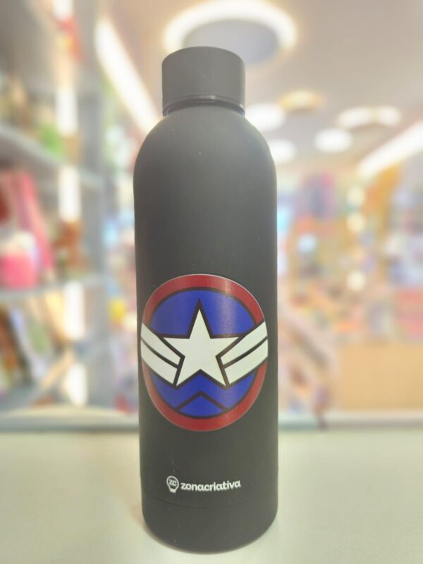 Garrafa Térmica Max Capitão América New World Order 500ml Zonacriatva