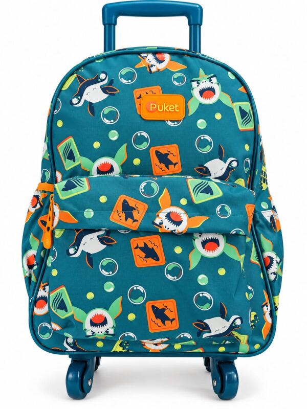 mochila com rodinha dino trio puket
