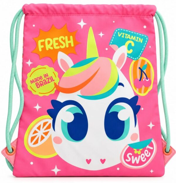 MOCHILA SAQUINHO unicórnio frutas PUKET