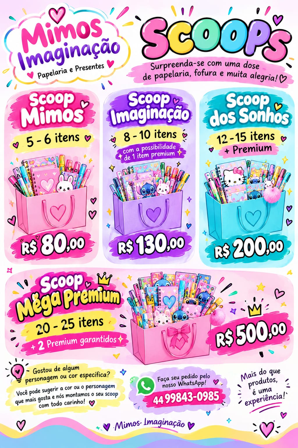 scoops mimos papelaria